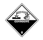 پارس پالت | نماد مواد خطرناک - علامت خورندگی (Corrosive)