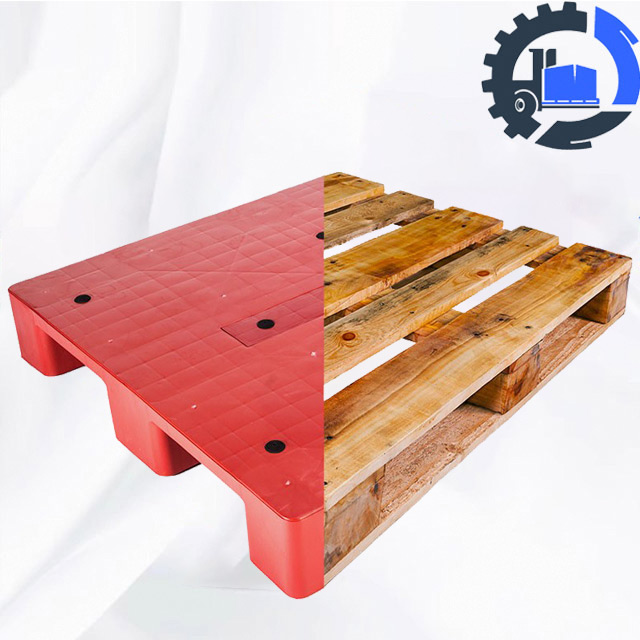 The difference between plastic and wooden pallets